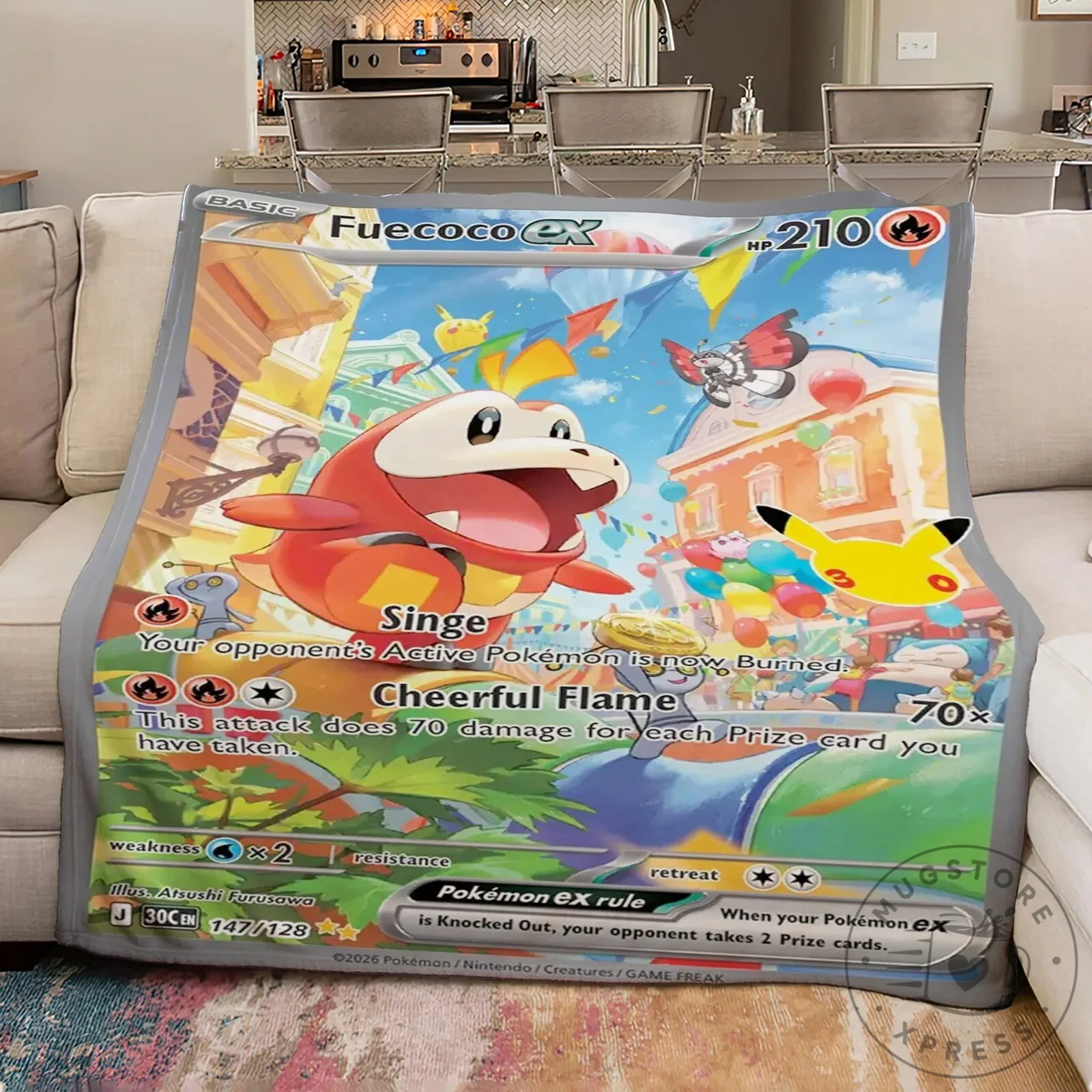 Pokemon Fuecoco Ex Cheerful Flame Trading Card Game Blanket 9 Pokemon Fuecoco Ex Cheerful Flame Trading Card Game Blanket
