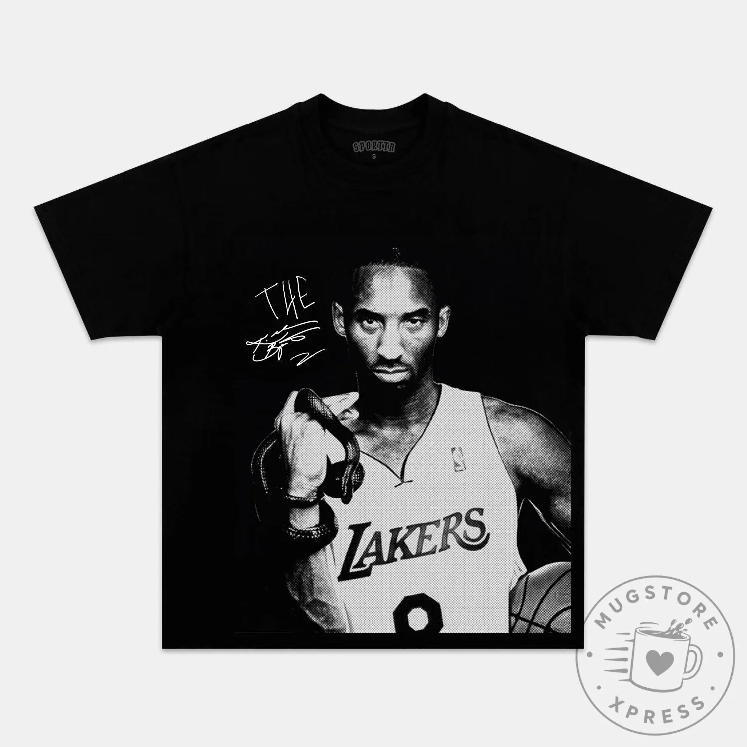 Kobe Bryant Los Angeles Lakers Basketball Legend Black T-Shirt