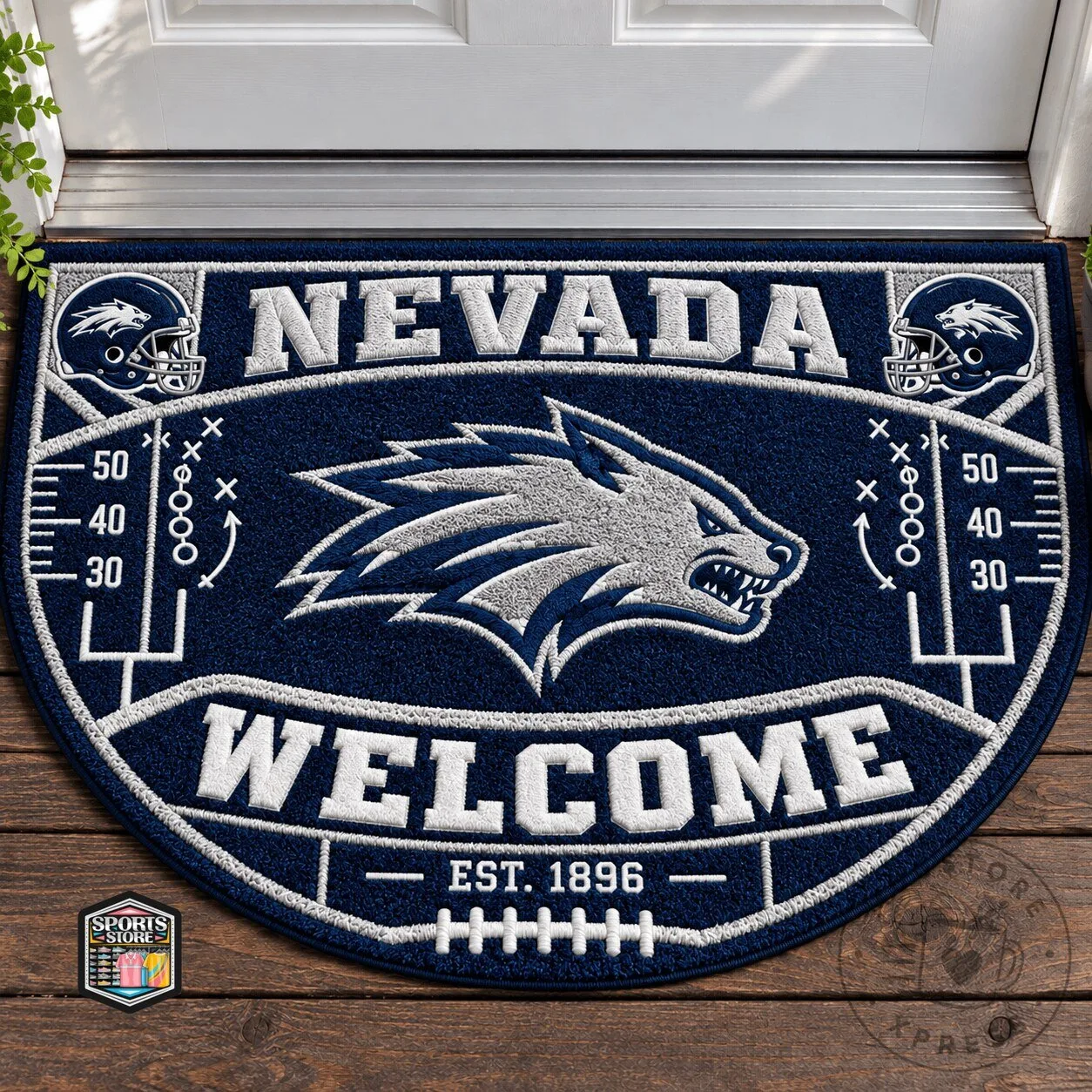 Nevada Wolf Pack Football Team Welcome Doormat