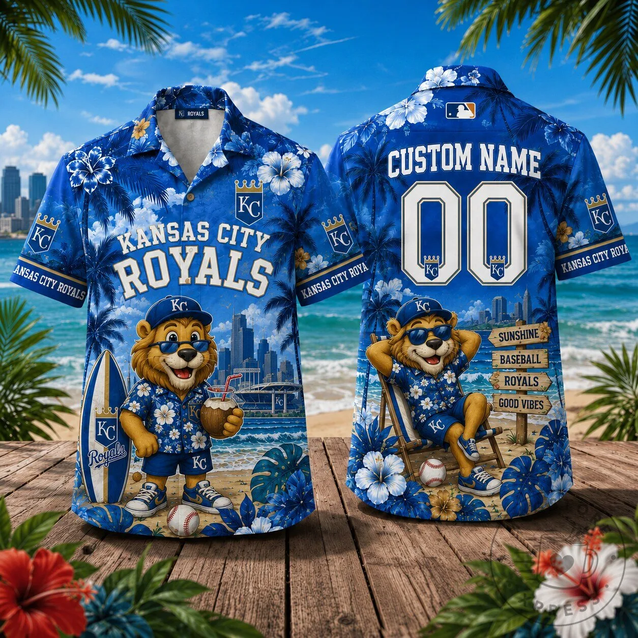 Kansas City Royals Baseball Hawaiian Shirt for Men and Women