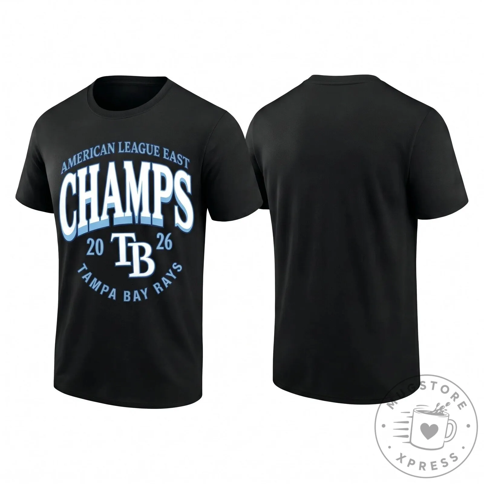 Tampa Bay Rays American League East Division Champions 2026 Black T-Shirt