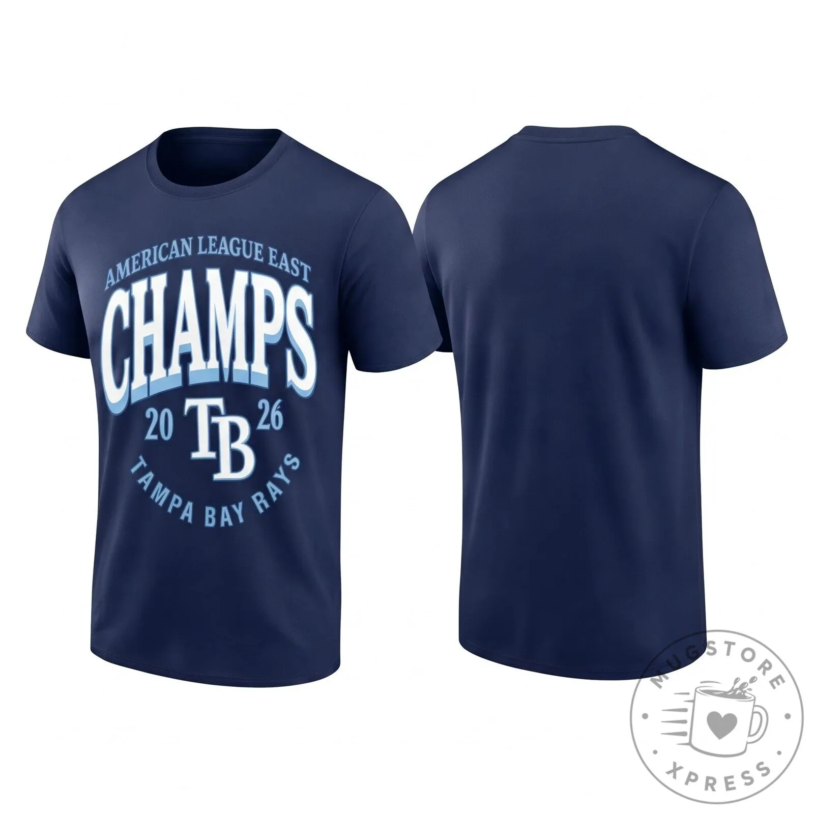 Tampa Bay Rays American League East Division Champions 2026 Black T-Shirt 12 Tampa Bay Rays American League East Division Champions 2026 Black T-Shirt