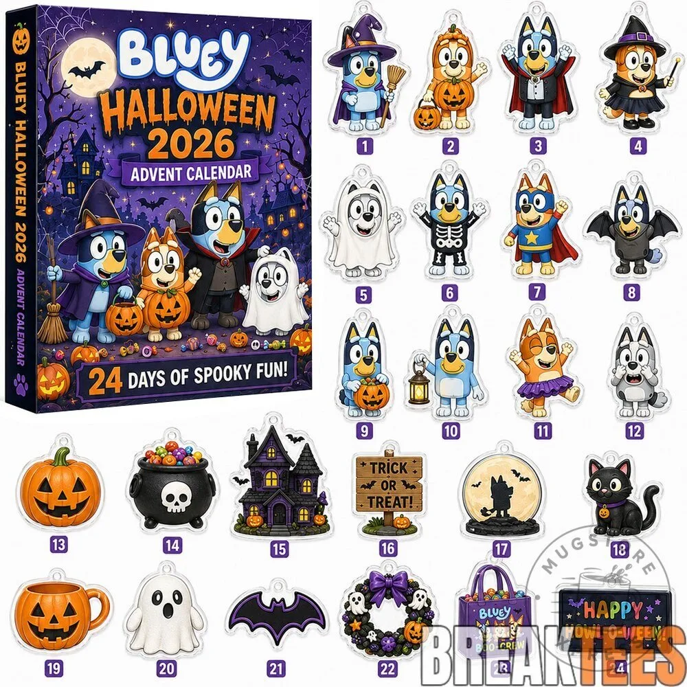 Bluey Halloween 2026 Advent Calendar with 24 Days of Spooky Fun