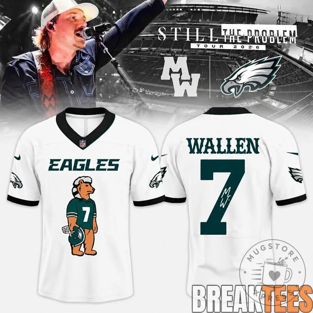 Philadelphia Eagles Football Jersey for Morgan Wallen's Still The Problem Tour 2026 2 Philadelphia Eagles Football Jersey for Morgan Wallen's Still The Problem Tour 2026