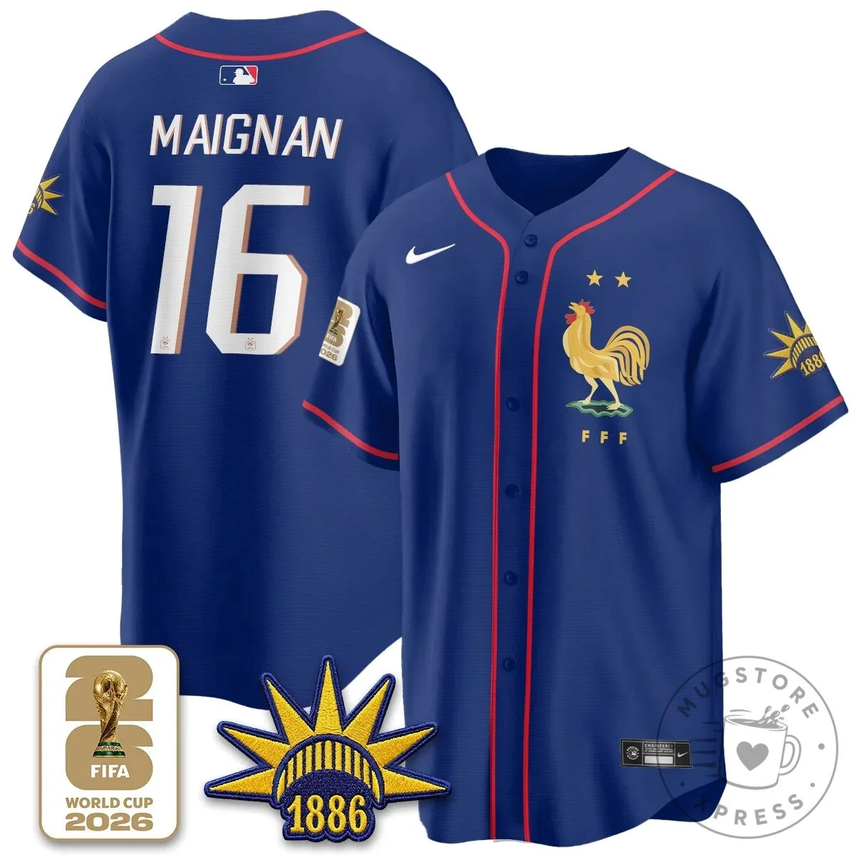 France Soccer National Team Kylian Mbappe Baseball Jersey 15 France Soccer National Team Kylian Mbappe Baseball Jersey