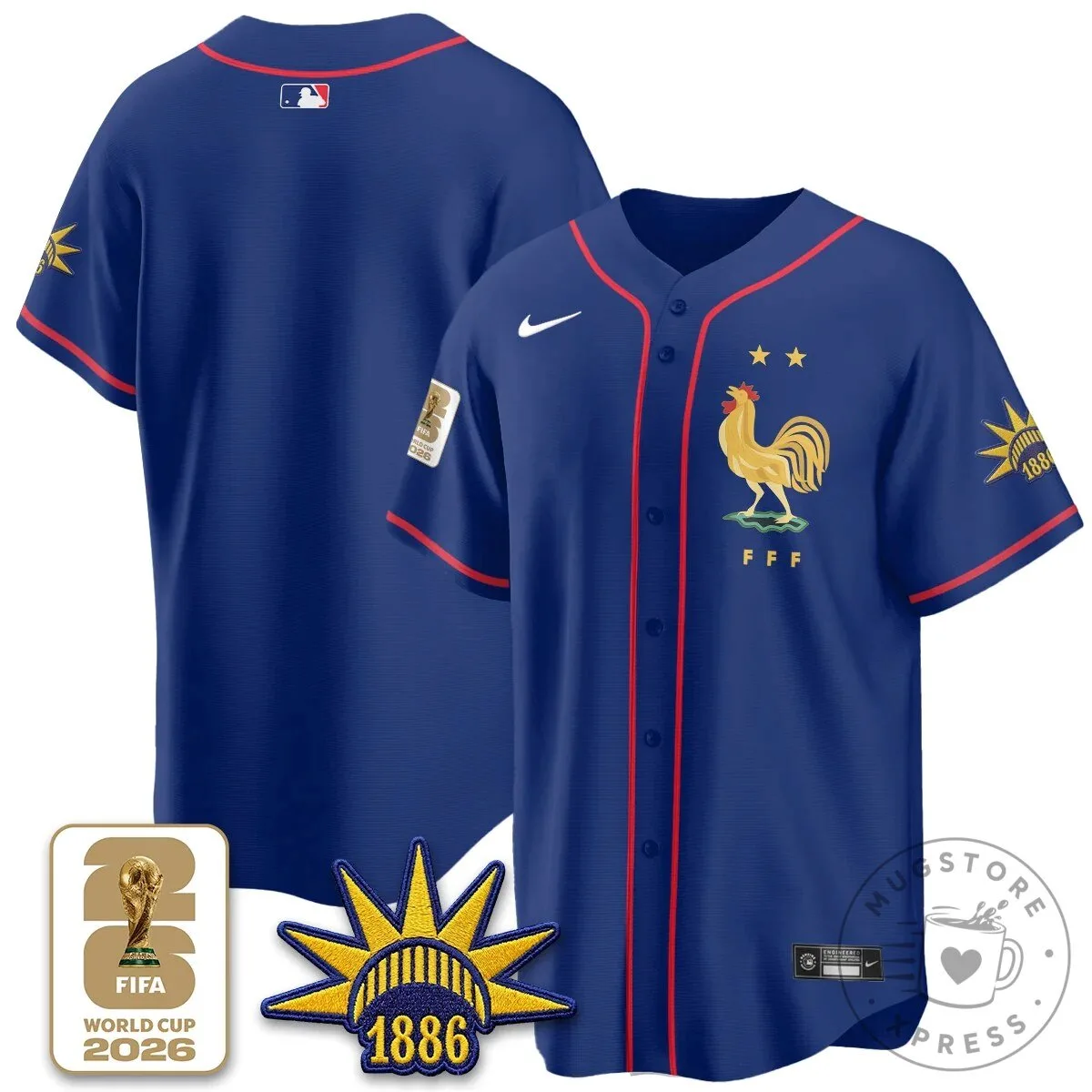 France Soccer National Team Kylian Mbappe Baseball Jersey 21 France Soccer National Team Kylian Mbappe Baseball Jersey