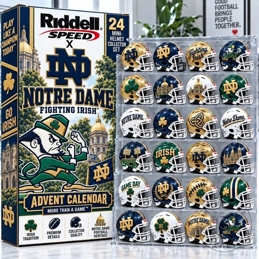 Notre Dame Fighting Irish Mini Helmet Advent Calendar 2026 Collector Set