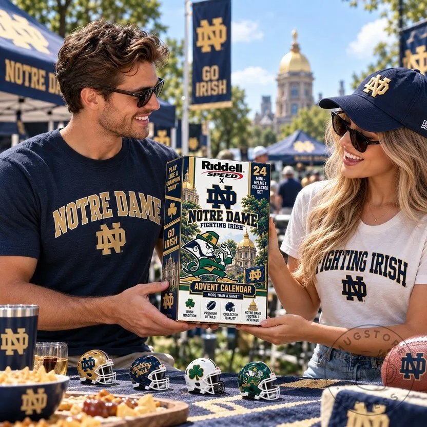 Notre Dame Fighting Irish Mini Helmet Advent Calendar 2026 Collector Set 7 Notre Dame Fighting Irish Mini Helmet Advent Calendar 2026 Collector Set