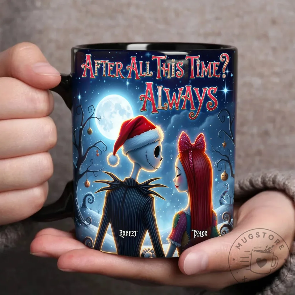 Nightmare Before Christmas Jack and Sally Always Personalized Mug Nightmare Before Christmas Jack and Sally Always Personalized Mug