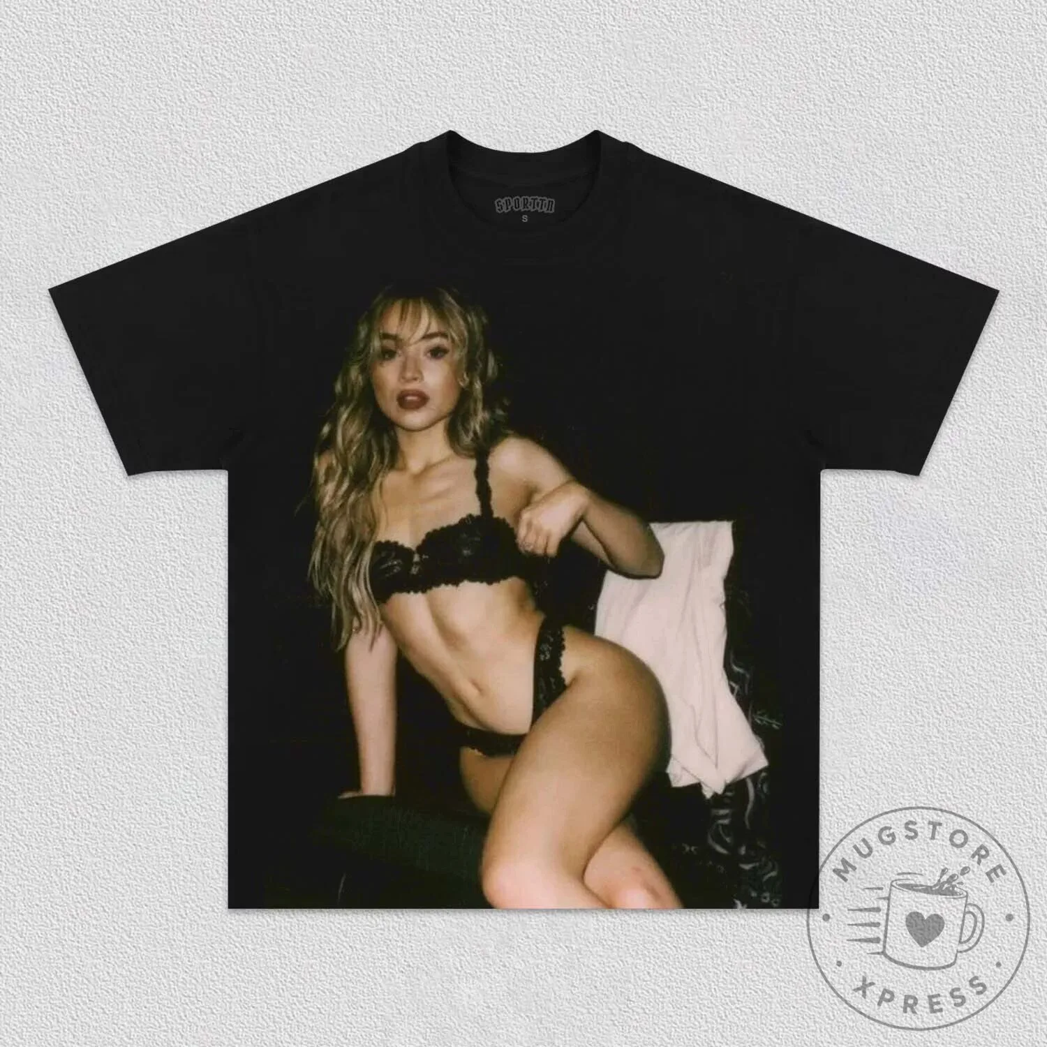 Sabrina Carpenter Iconic Photo Black Graphic T-Shirt 5 Sabrina Carpenter Iconic Photo Black Graphic T-Shirt