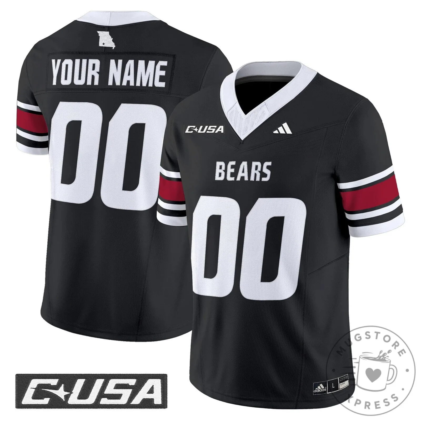 Custom Jersey for Missouri State Bears Football Team 10 Custom Jersey for Missouri State Bears Football Team