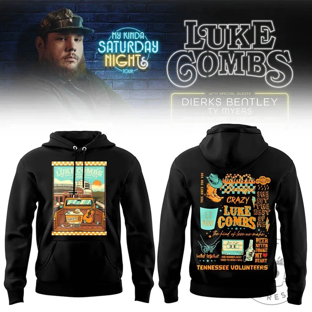 My Kinda Saturday Night Tour Hoodie by Luke Combs for Neyland Stadium