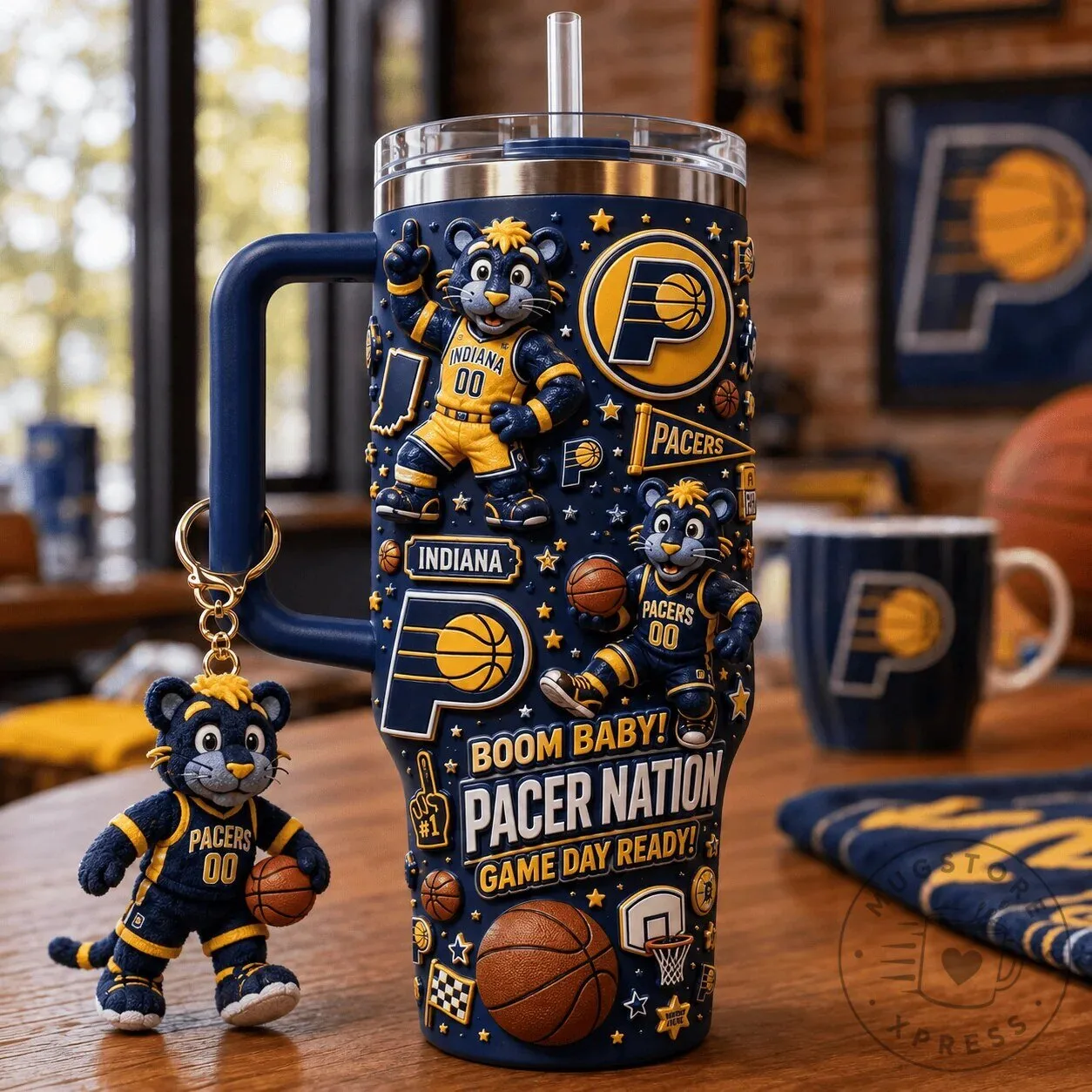 Indiana Pacers Pacer Nation Game Day Ready 40oz Tumbler with Handle