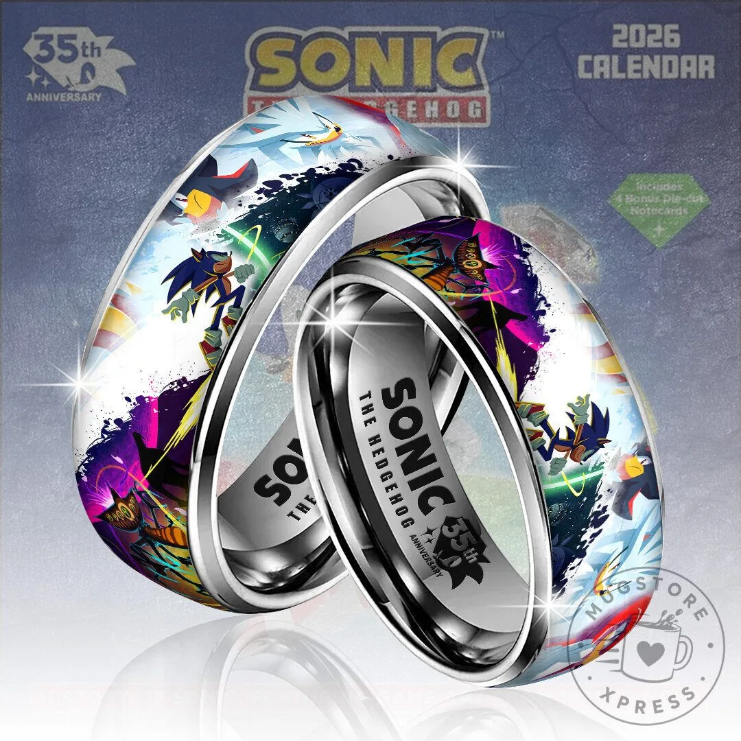 Sonic The Hedgehog 35th Anniversary Custom Alloy Ring