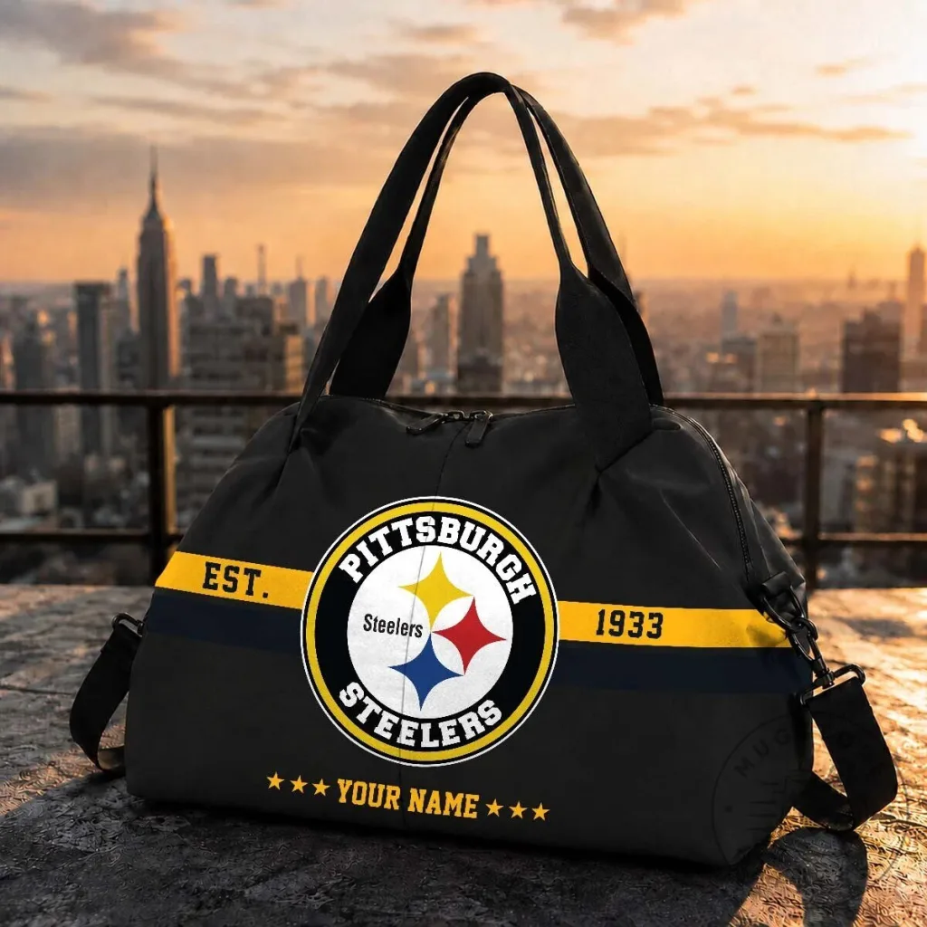 Pittsburgh Steelers NFL Football Team Logo Personalized Duffel Bag Pittsburgh Steelers NFL Football Team Logo Personalized Duffel Bag