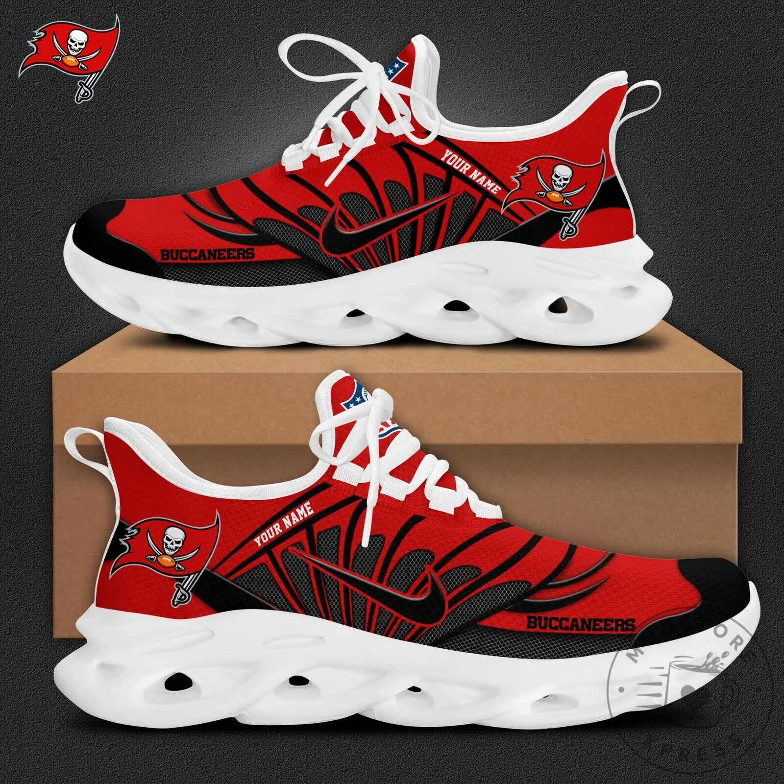 Tampa Bay Buccaneers Personalized Max Soul Shoes