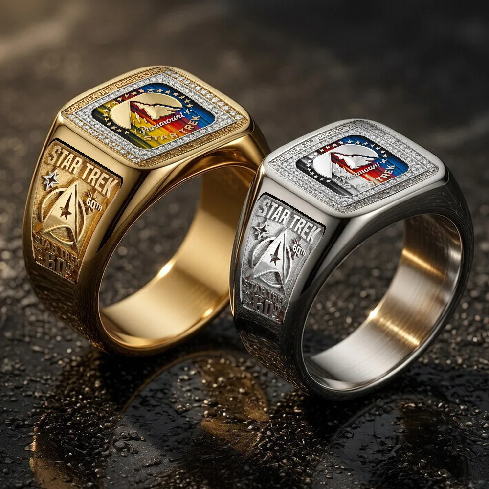 Star Trek 60th Anniversary Paramount Plus Gold and Silver Ring 11 Star Trek 60th Anniversary Paramount Plus Gold and Silver Ring