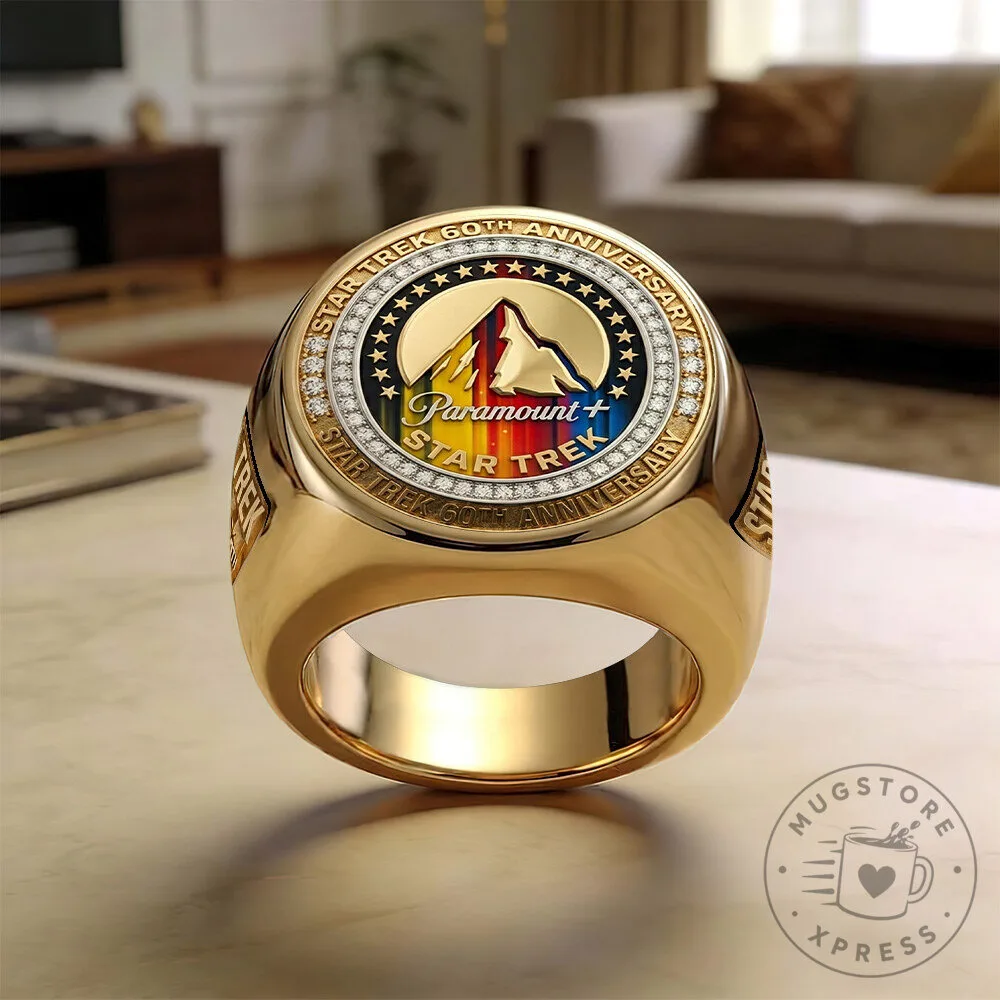Star Trek 60th Anniversary Paramount Plus Gold and Silver Ring 13 Star Trek 60th Anniversary Paramount Plus Gold and Silver Ring