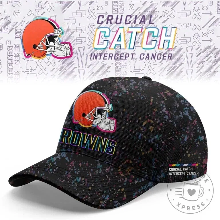 Cleveland Browns Football Crucial Catch Intercept Cancer Jersey 7 Cleveland Browns Football Crucial Catch Intercept Cancer Jersey