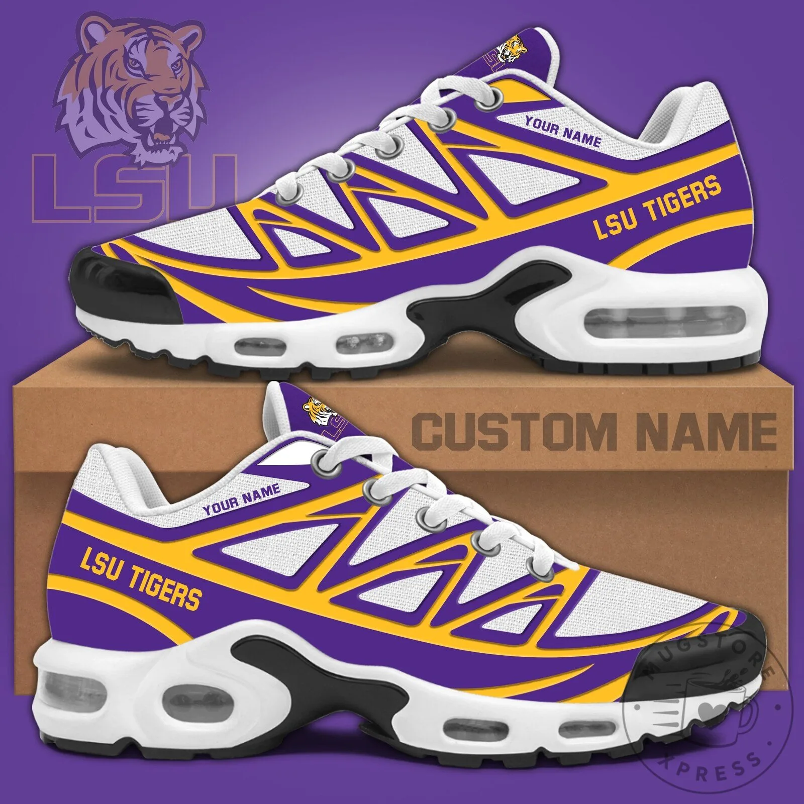 LSU Team Color Athletic Sneakers Selling Fast!