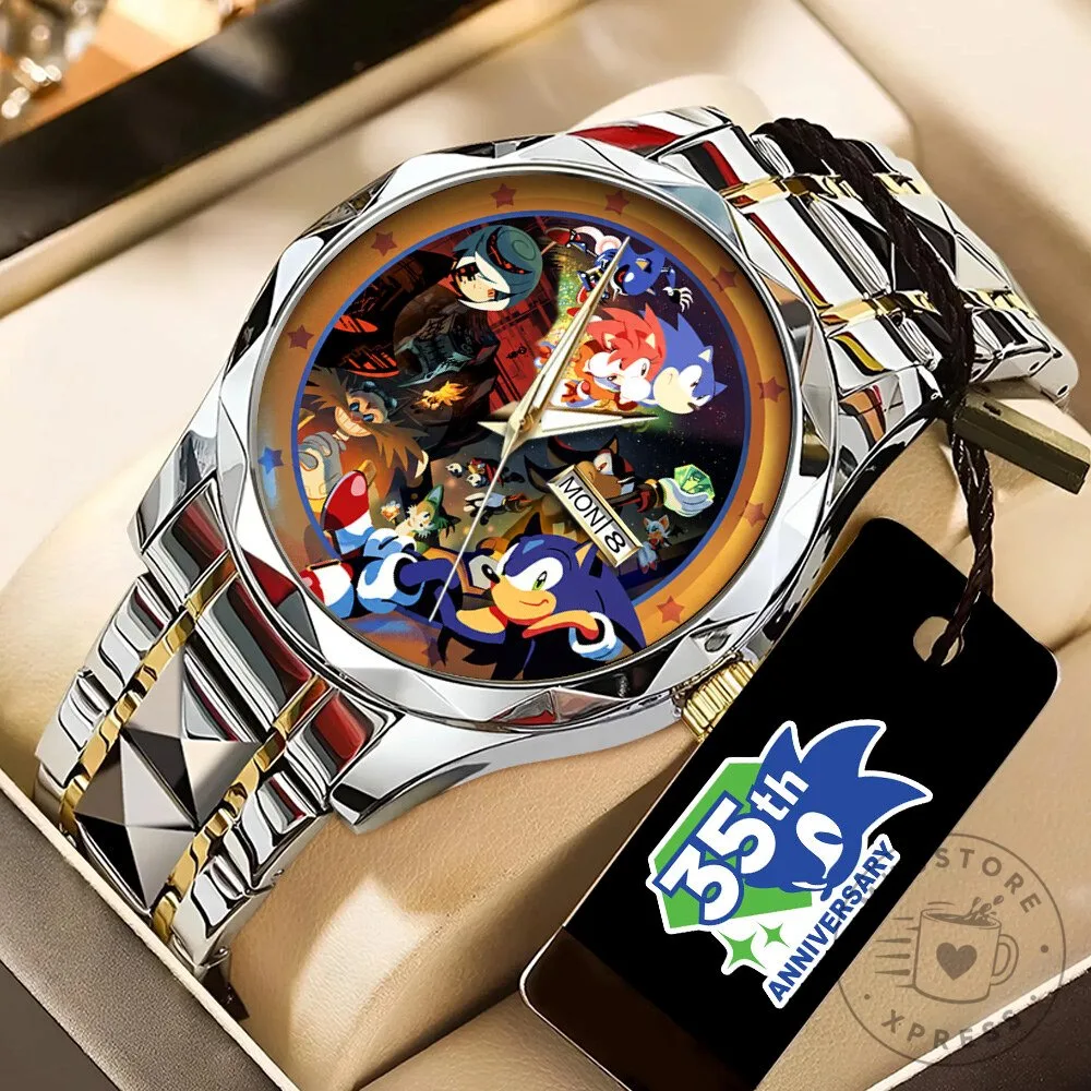 35th Anniversary Luxury Quartz Watch of Sonic The Hedgehog