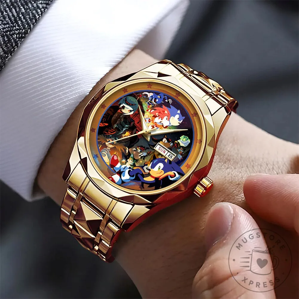 35th Anniversary Luxury Quartz Watch of Sonic The Hedgehog 7 35th Anniversary Luxury Quartz Watch of Sonic The Hedgehog