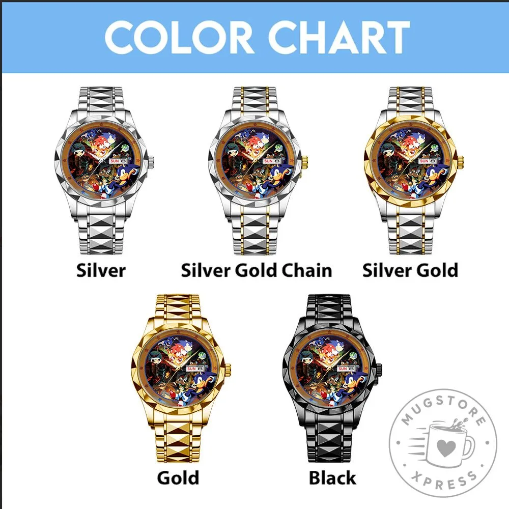 35th Anniversary Luxury Quartz Watch of Sonic The Hedgehog 8 35th Anniversary Luxury Quartz Watch of Sonic The Hedgehog