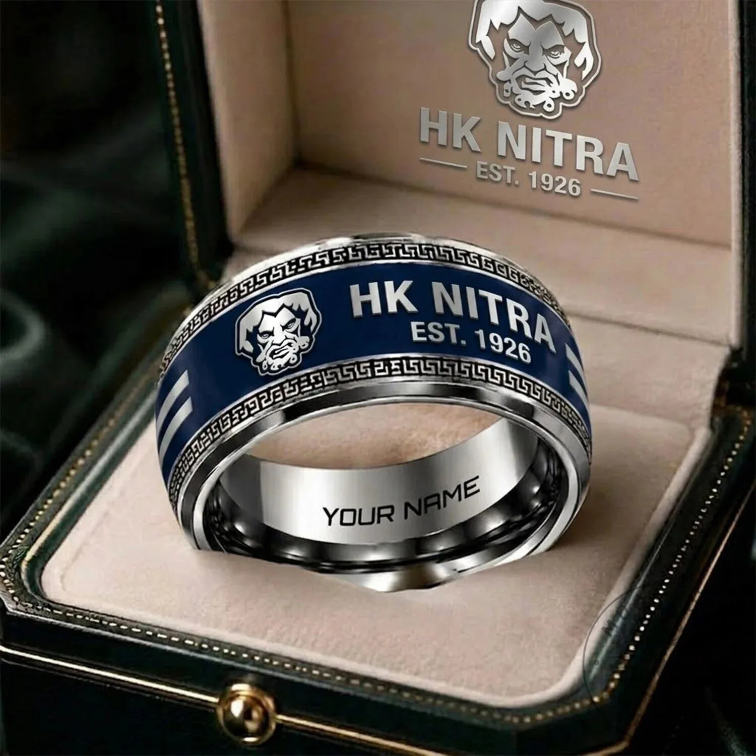 HK Nitra Tipos Extraliga Personalized Silver Ring