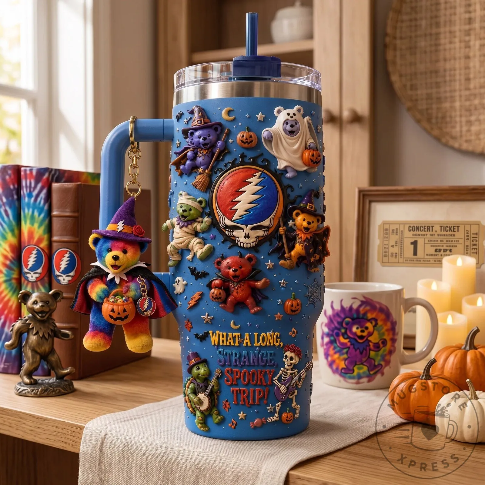 Grateful Dead Halloween What a Long Strange Spooky Trip Tumbler 4 Grateful Dead Halloween What a Long Strange Spooky Trip Tumbler