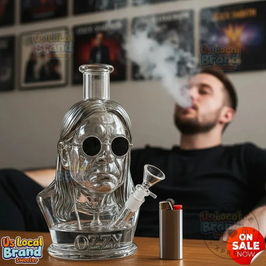 Ozzy Osbourne Glass Water Pipe Smoking Bong