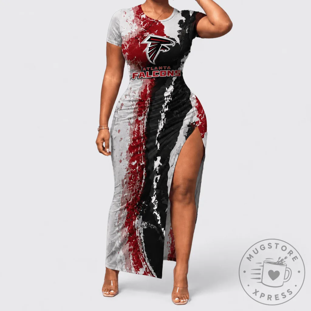 Atlanta Falcons National Football League Paint Splash Women's Bodycon Dress Atlanta Falcons National Football League Paint Splash Women's Bodycon Dress