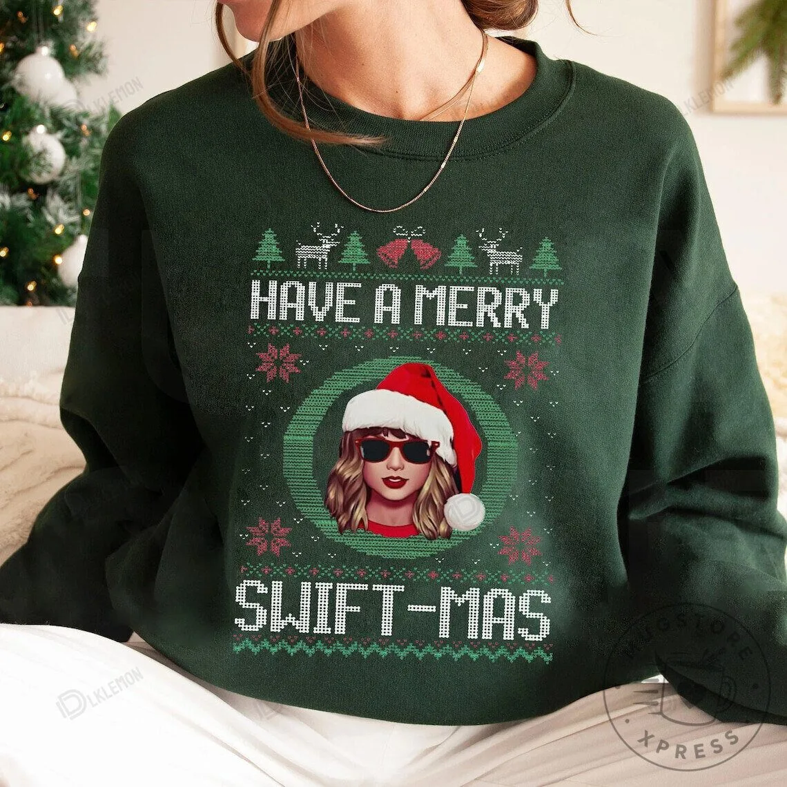 Taylor Swift Ugly Christmas Lover Have a Merry Swift-Mas Sweatshirt