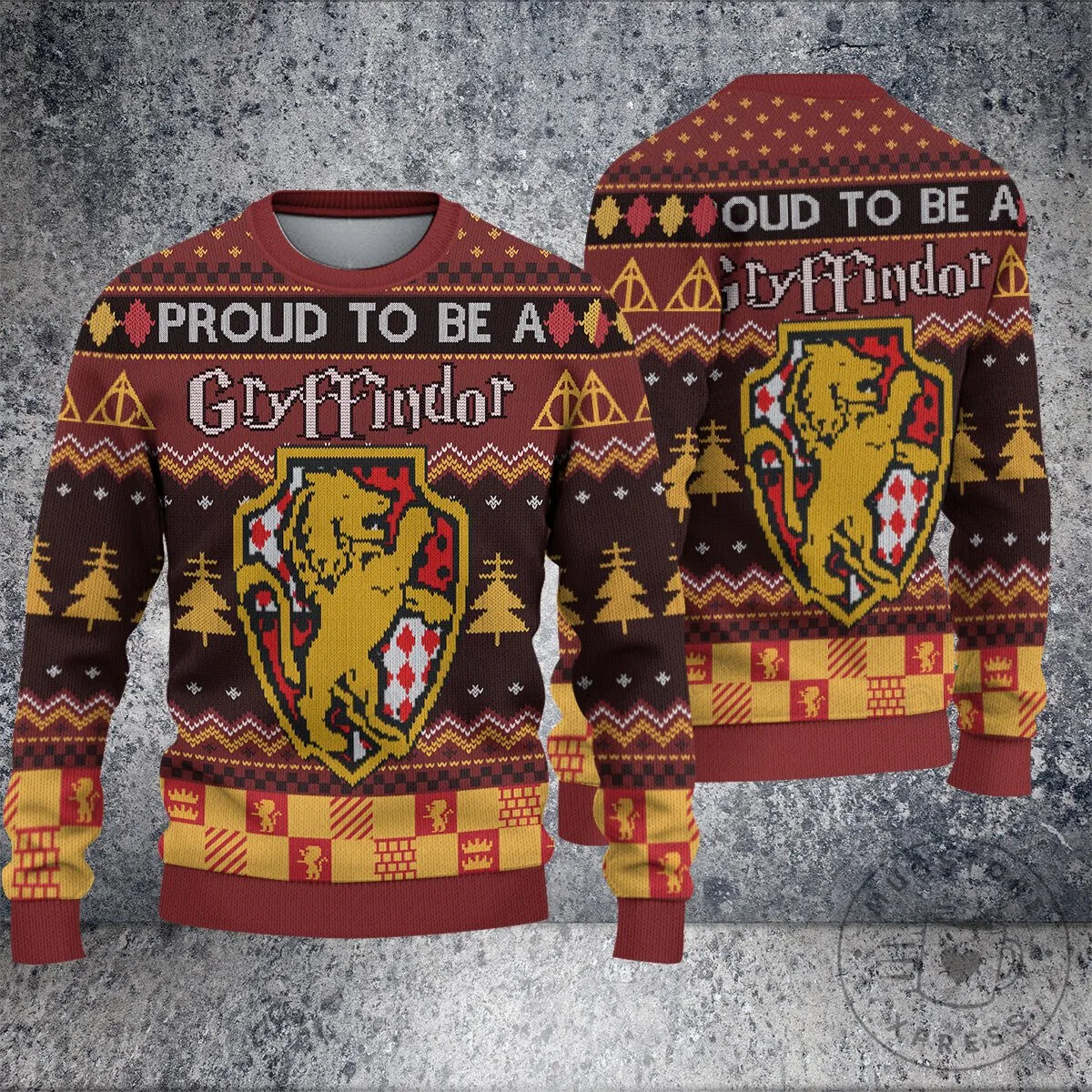 Gryffindor Hoodie Harry Potter Proud To Be A Gryffindor Ugly Christmas Sweater