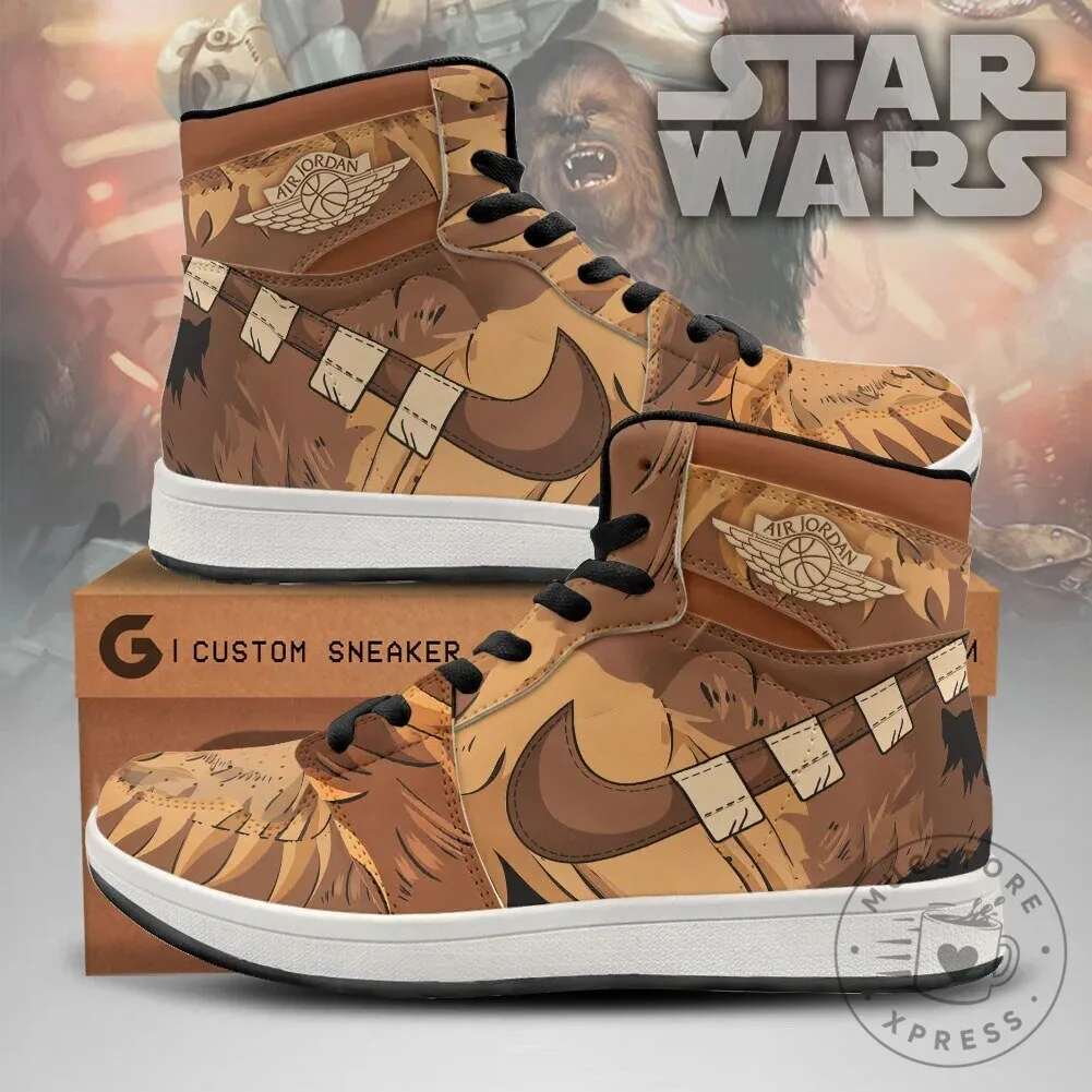 Star Wars Chewbacca Faux Fur Print High Top Sneakers