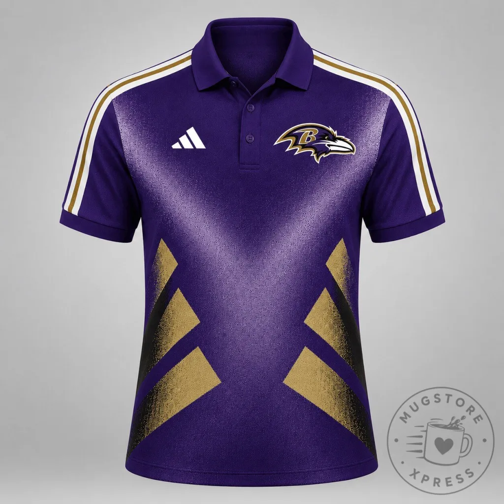 Baltimore Ravens NFL Fan Shirt Geometric Pattern Polo Shirt 13 Baltimore Ravens NFL Fan Shirt Geometric Pattern Polo Shirt