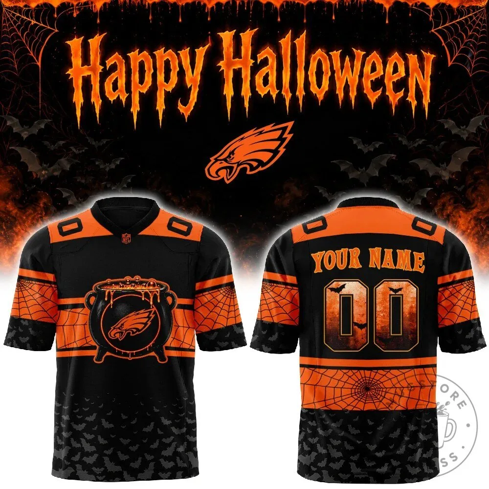 Philadelphia Football Eagles Halloween Day Custom Jersey