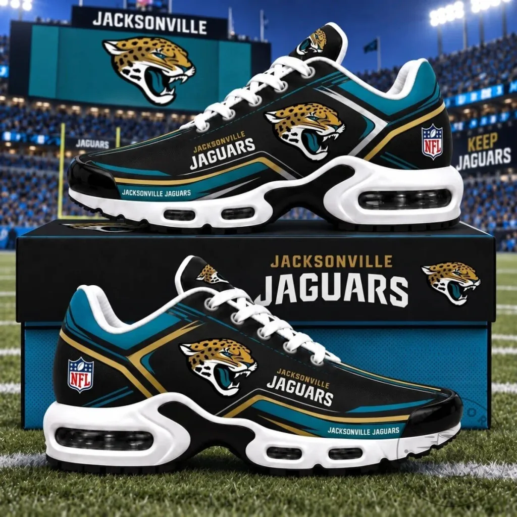 Jacksonville Jaguars NFL Fan Gear Air Max Style Sneakers Shoes Jacksonville Jaguars NFL Fan Gear Air Max Style Sneakers Shoes