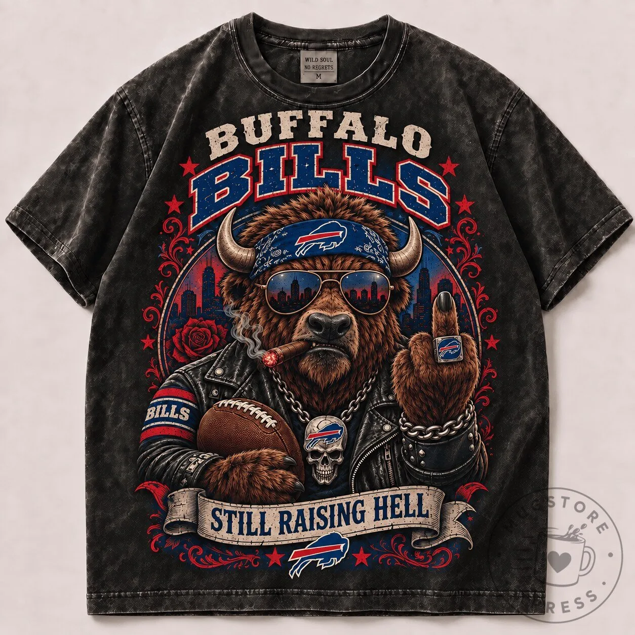 Buffalo Bills Still Raising Hell Football Fan T-Shirt