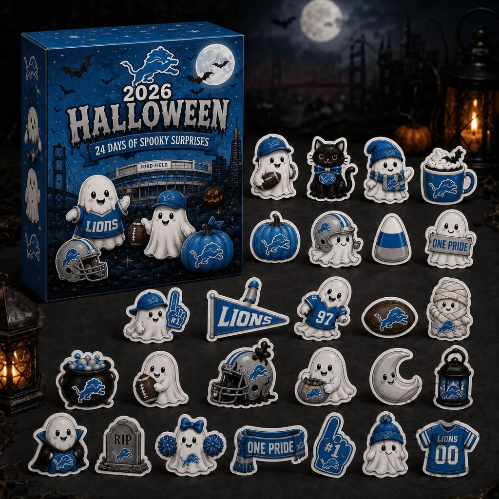 Detroit Lions Fan Halloween 2026 Blind Box Calendar Spooky Surprises Detroit Lions Fan Halloween 2026 Blind Box Calendar Spooky Surprises