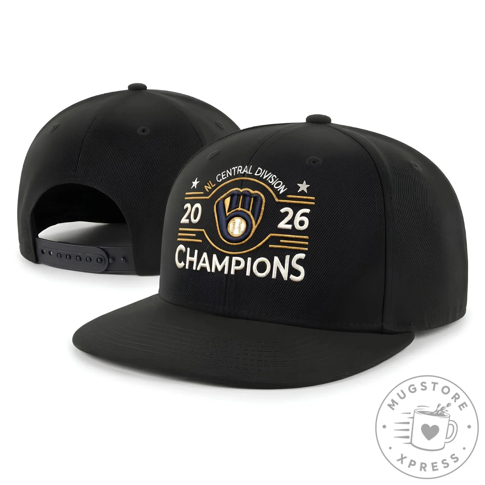 Milwaukee Brewers 2026 National League Central Division Champions Snapback Cap 9 Milwaukee Brewers 2026 National League Central Division Champions Snapback Cap