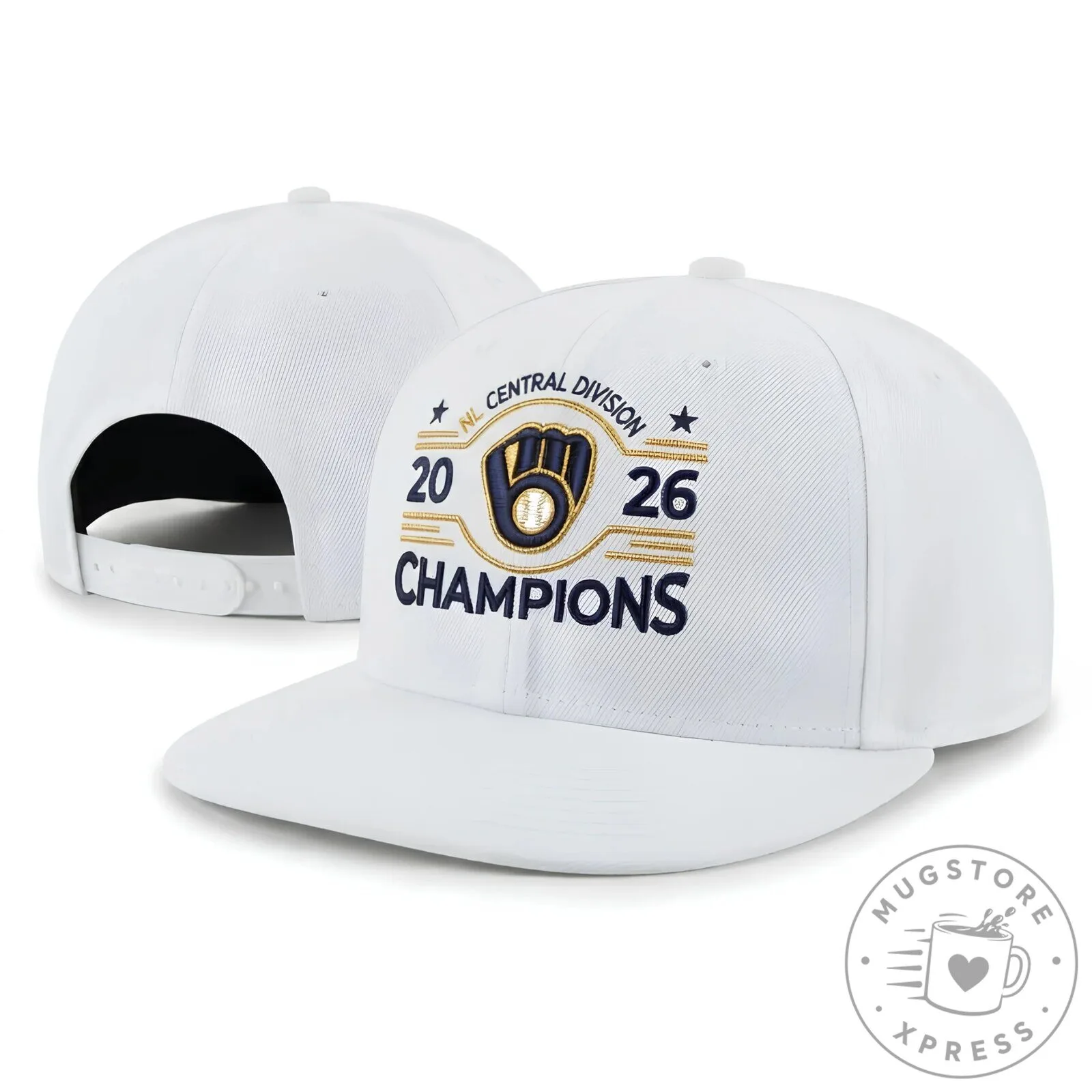Milwaukee Brewers 2026 National League Central Division Champions Snapback Cap 11 Milwaukee Brewers 2026 National League Central Division Champions Snapback Cap