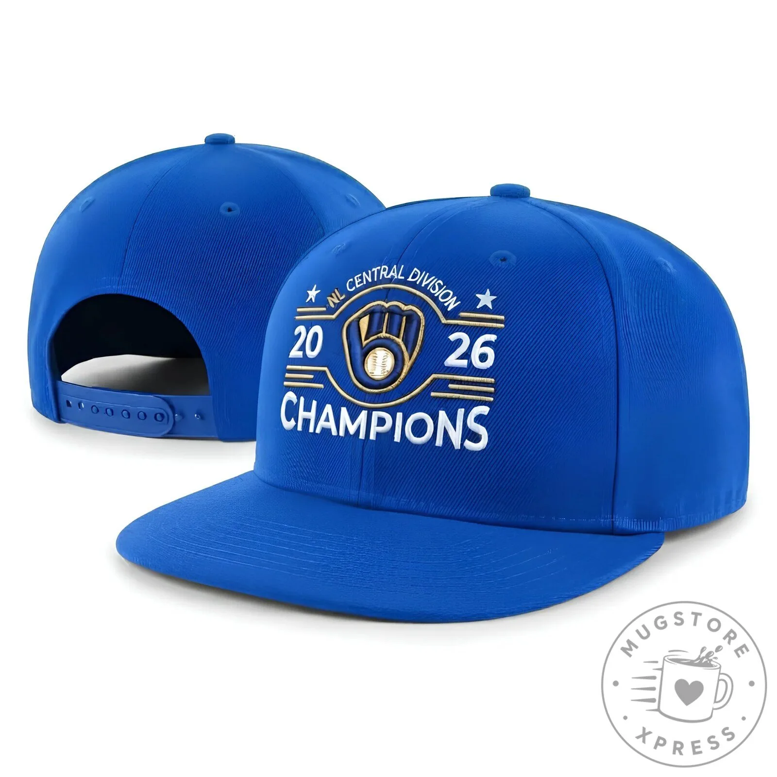 Milwaukee Brewers 2026 National League Central Division Champions Snapback Cap 12 Milwaukee Brewers 2026 National League Central Division Champions Snapback Cap