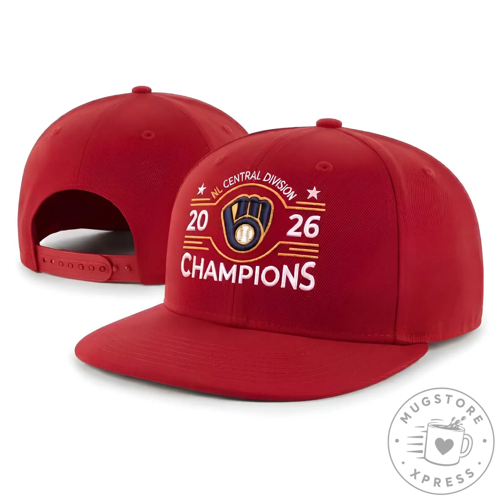 Milwaukee Brewers 2026 National League Central Division Champions Snapback Cap 13 Milwaukee Brewers 2026 National League Central Division Champions Snapback Cap