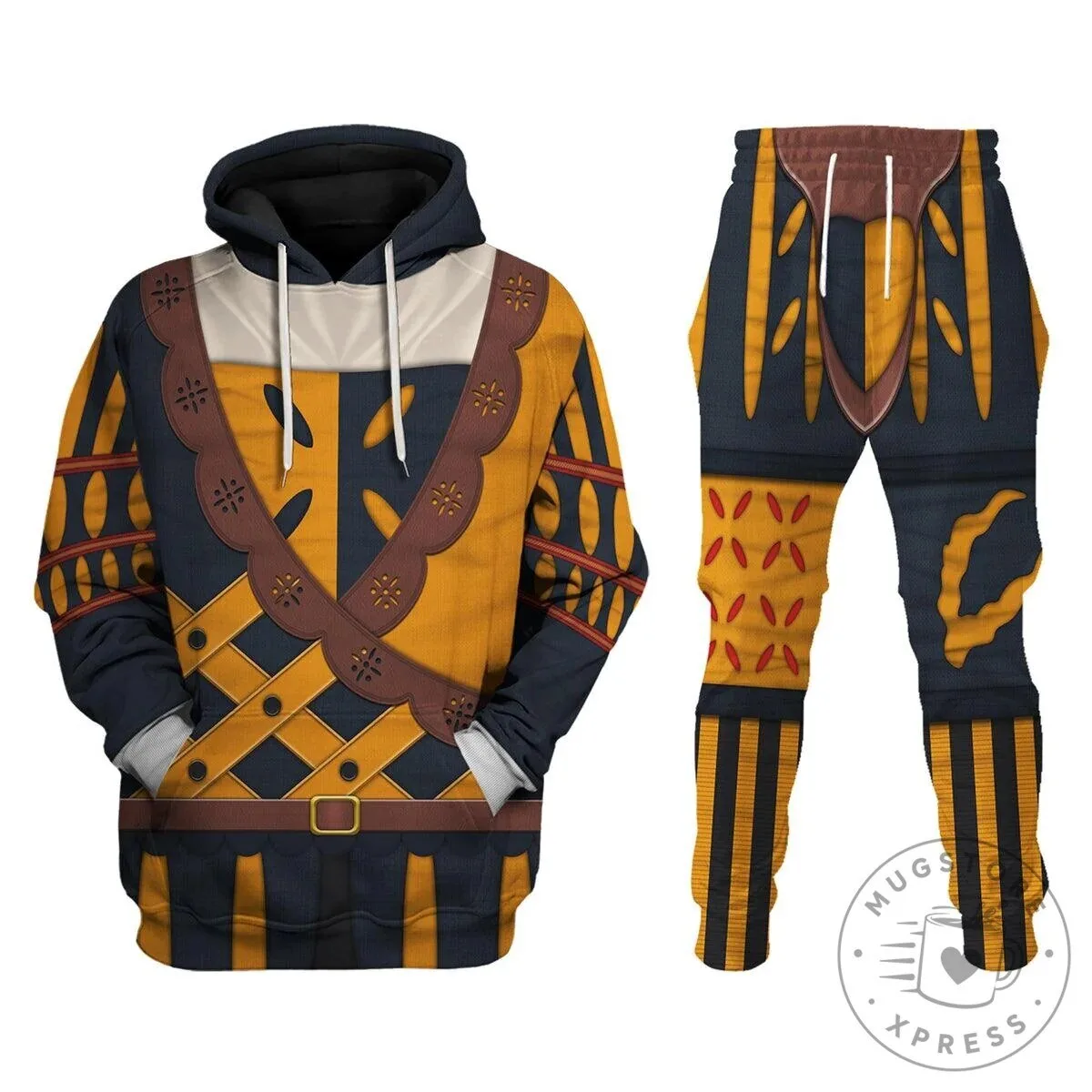 Landsknecht German Mercenary Costume Hoodie and Pants Tracksuit Set 18 Landsknecht German Mercenary Costume Hoodie and Pants Tracksuit Set