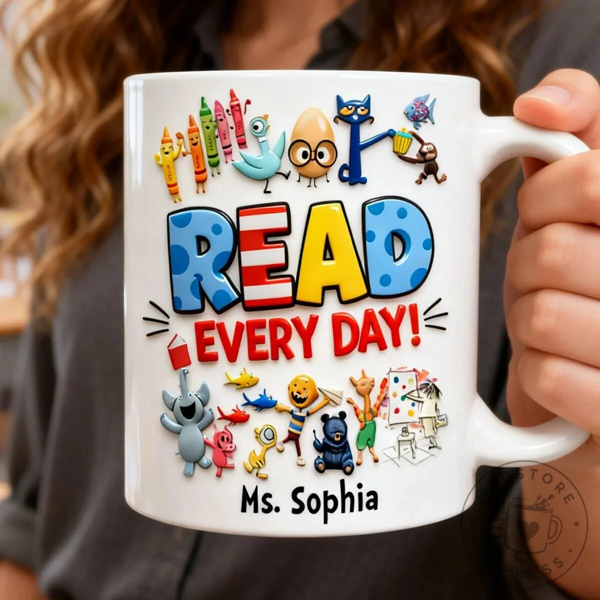 Reading Motivation Coffee Mug for Teachers with Pete the Cat and Friends 8 Reading Motivation Coffee Mug for Teachers with Pete the Cat and Friends