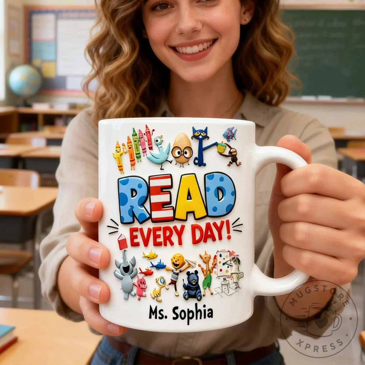 Reading Motivation Coffee Mug for Teachers with Pete the Cat and Friends 9 Reading Motivation Coffee Mug for Teachers with Pete the Cat and Friends