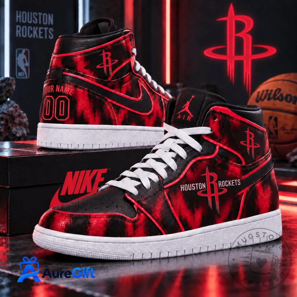Houston Rockets National Basketball Association Air Jordan 1 Shoes Houston Rockets National Basketball Association Air Jordan 1 Shoes