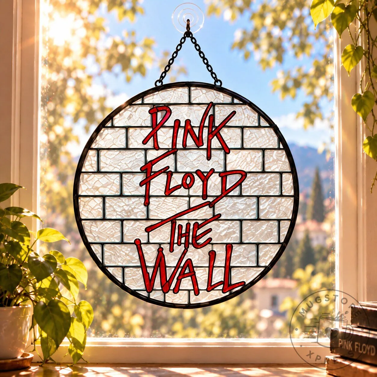Pink Floyd The Wall Album Art Stained Glass Suncatcher Window Hanging Decoration