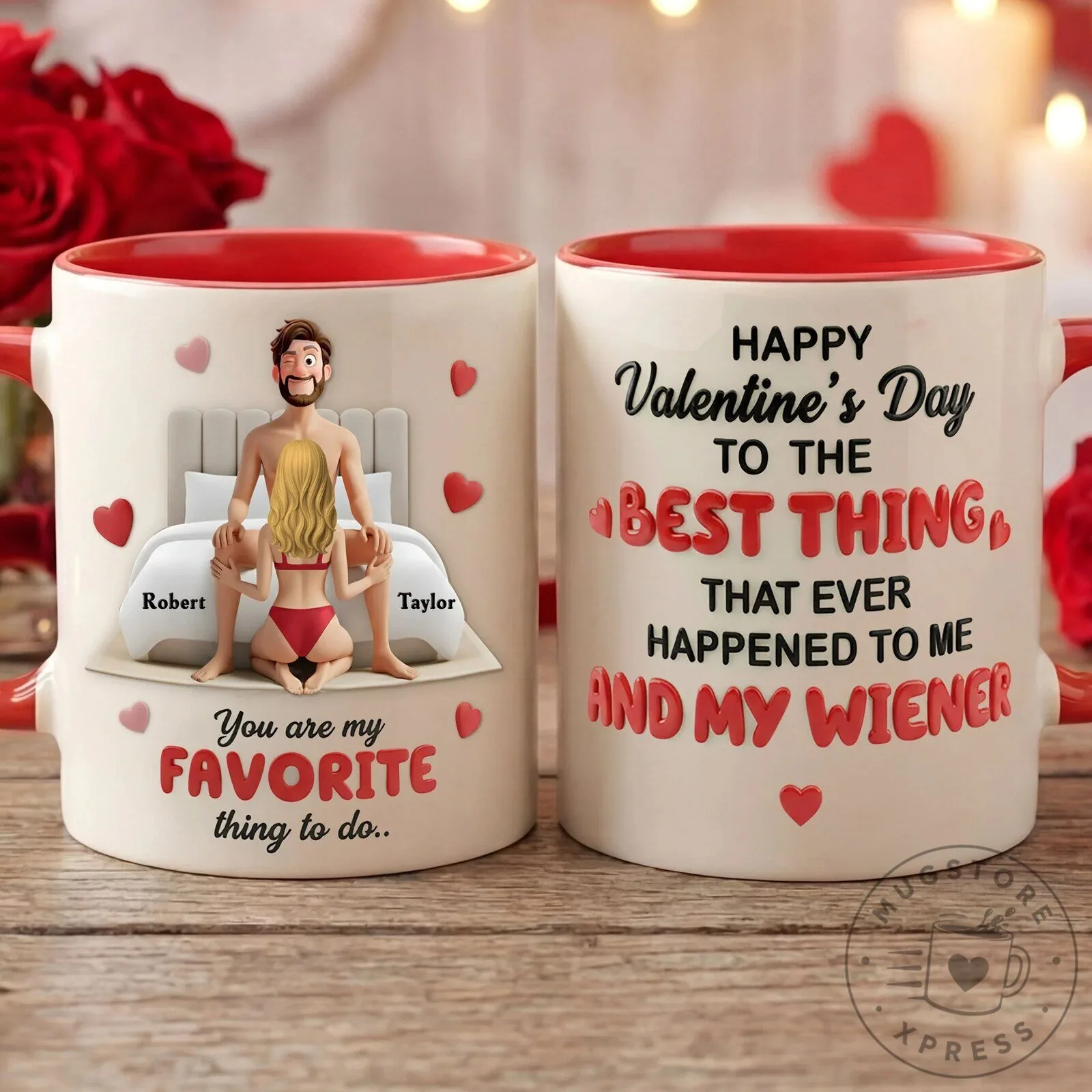 Funny Valentine's Day Best Thing Happened To Me And My Wiener Mug