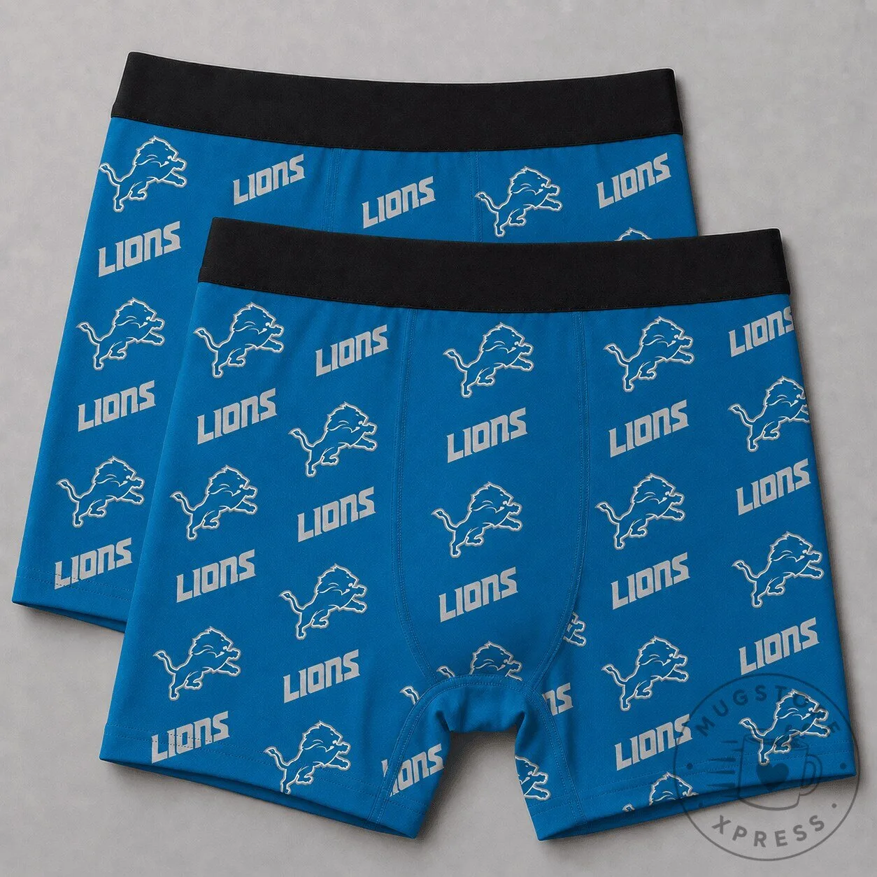 Detroit Lions National Football League Team Men's Boxer Briefs Underwear 1 Detroit Lions National Football League Team Men's Boxer Briefs Underwear